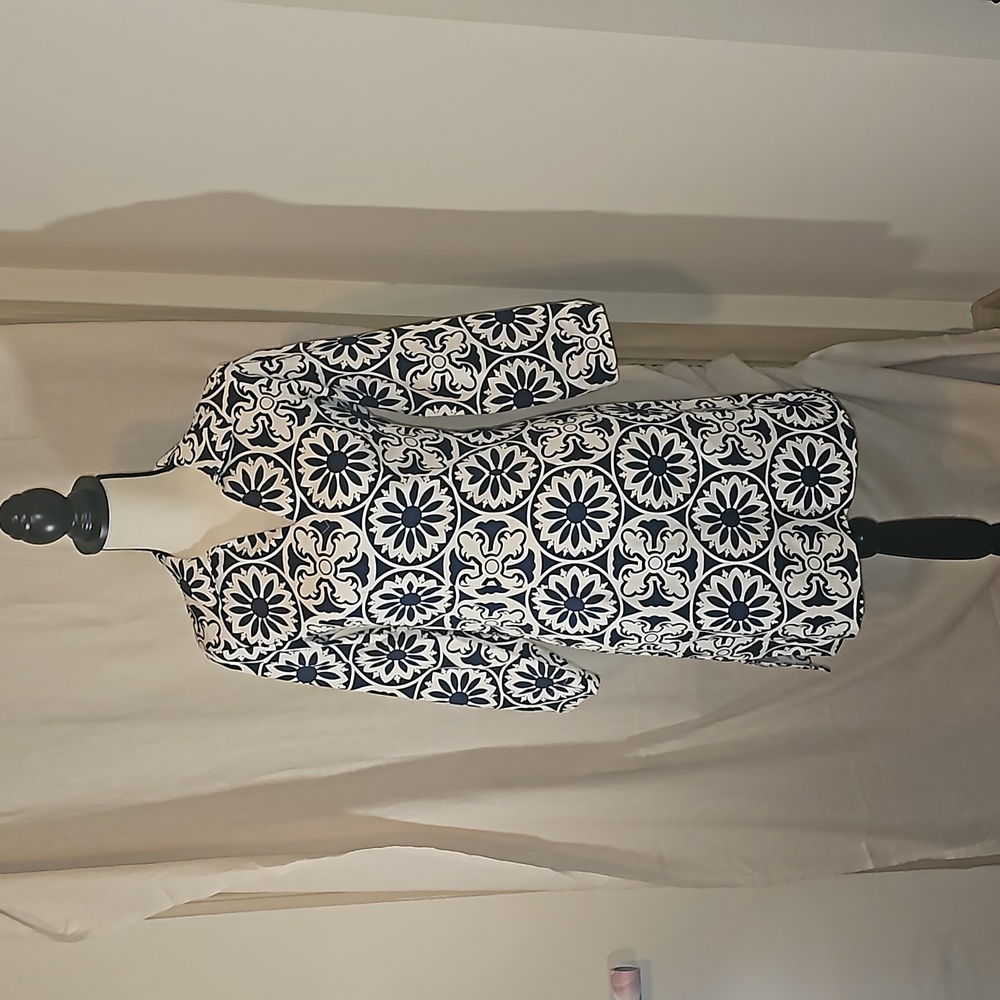 Blue & White print Melly M sheath dress
